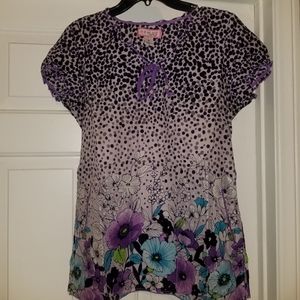 Koi Kathy Peterson scrub top small